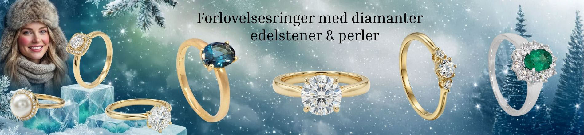 Diamantringer og edelstener